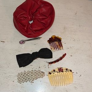 Vintage 80’s & 90’s hair combs barrettes made in France & unmarked